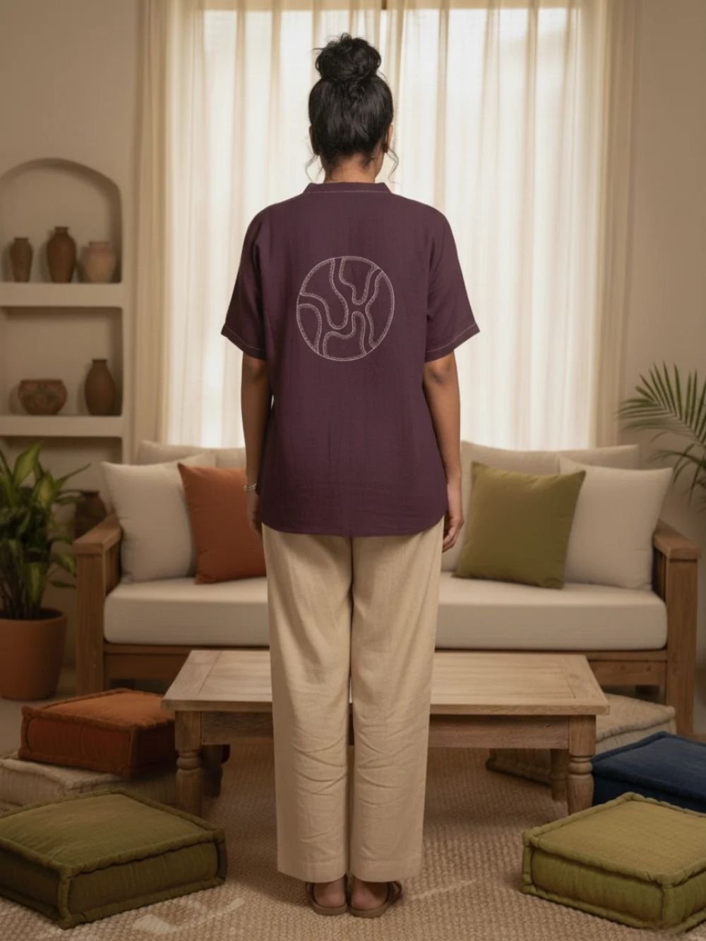 Boxy Top (Aubergine) - 3