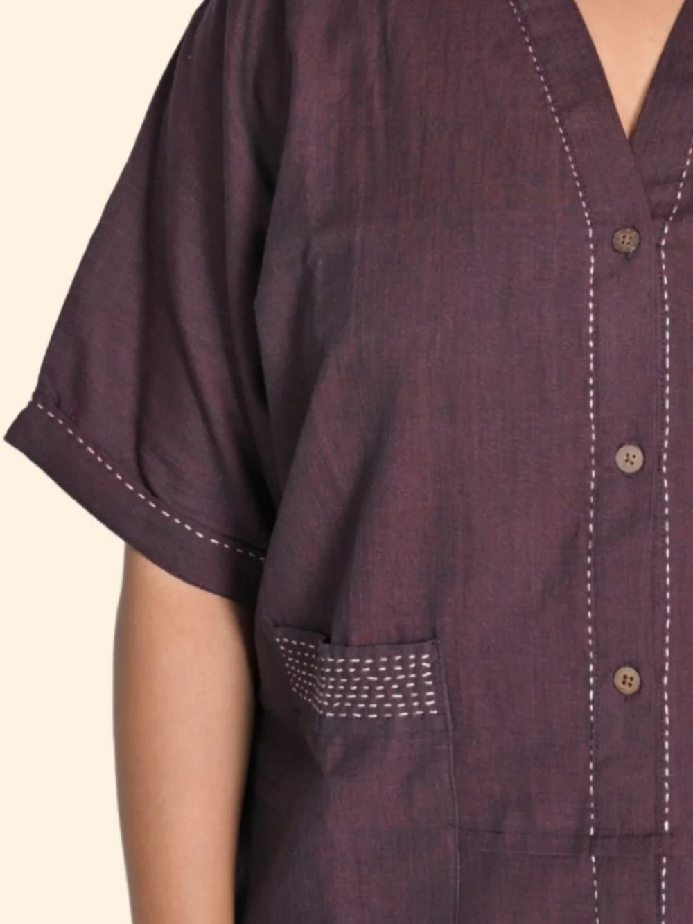 Boxy Top (Aubergine) - 4