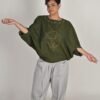 Dolman Top (Seaweed Green) - Sutkatha